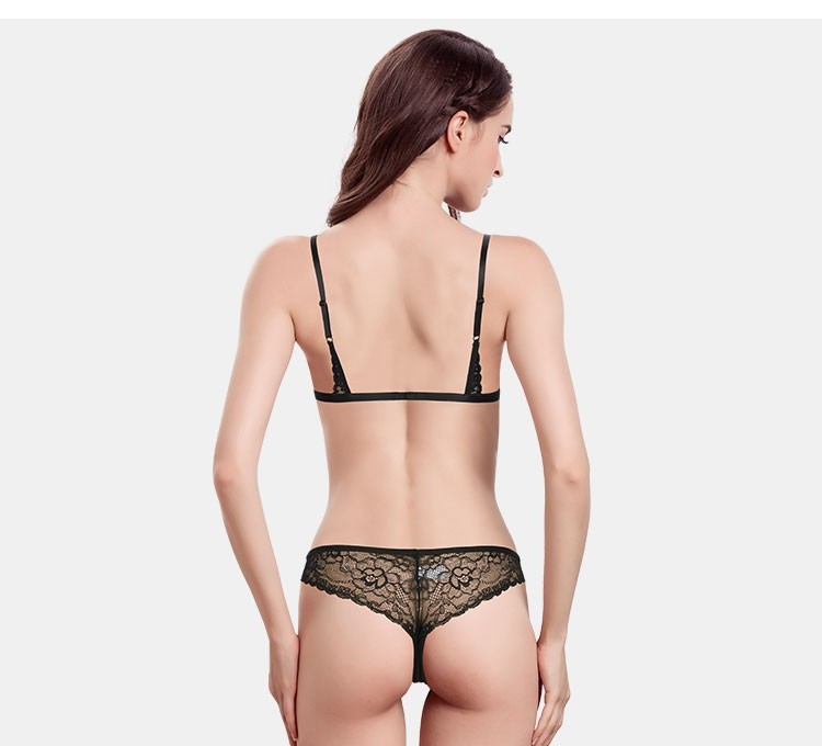 Transparent Mesh Back Bikini Panty