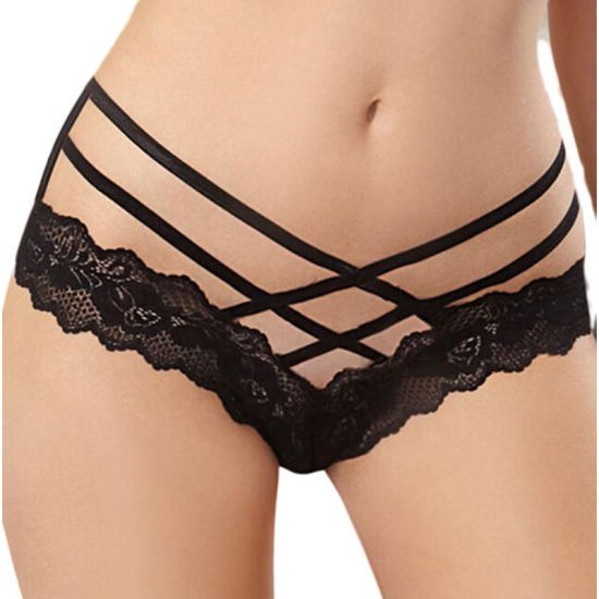 Women-Stretch-Lace-Double-Strap-Crisscross-Panty